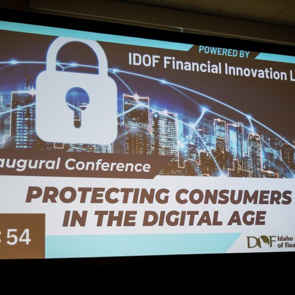 Financial Innovation Lab Conference, Protecting Consumers in the digital age slide.
